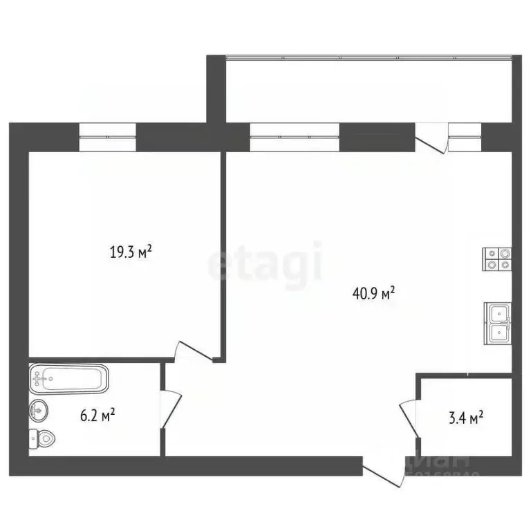 2-к кв. Саратовская область, Балашов ул. Пушкина, 40 (76.0 м) - Фото 1