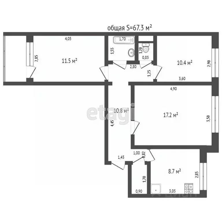 3-к кв. Алтайский край, Бийск Советская ул., 197/2 (63.1 м) - Фото 1