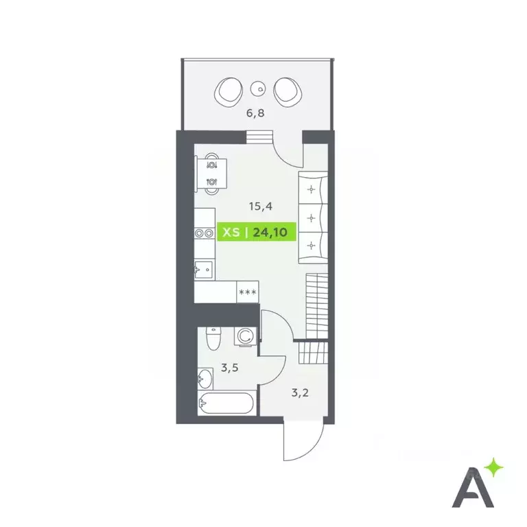 Студия Ленинградская область, Кудрово г. Всеволожский район, Заневское ... - Фото 1