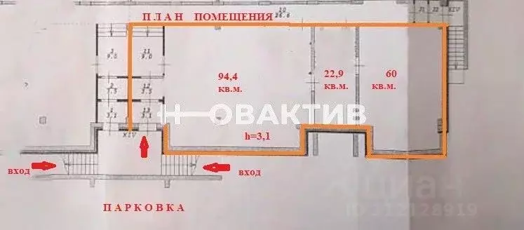 Помещение свободного назначения в Новосибирская область, Новосибирск ... - Фото 1