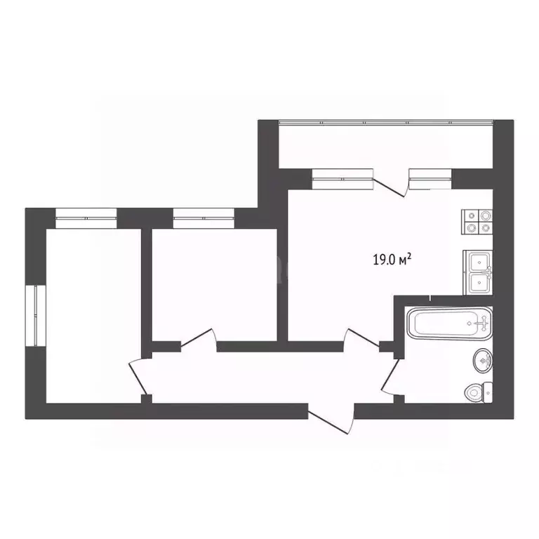 2-к кв. Тюменская область, Тюмень ул. Газопромысловая, 2 (64.1 м) - Фото 2