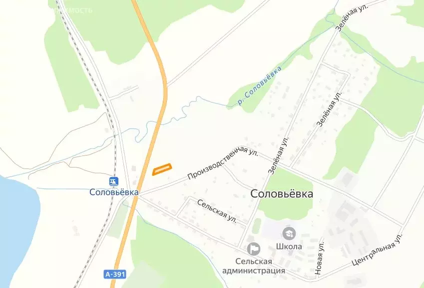 Участок в село Соловьёвка (14.72 м) - Фото 1