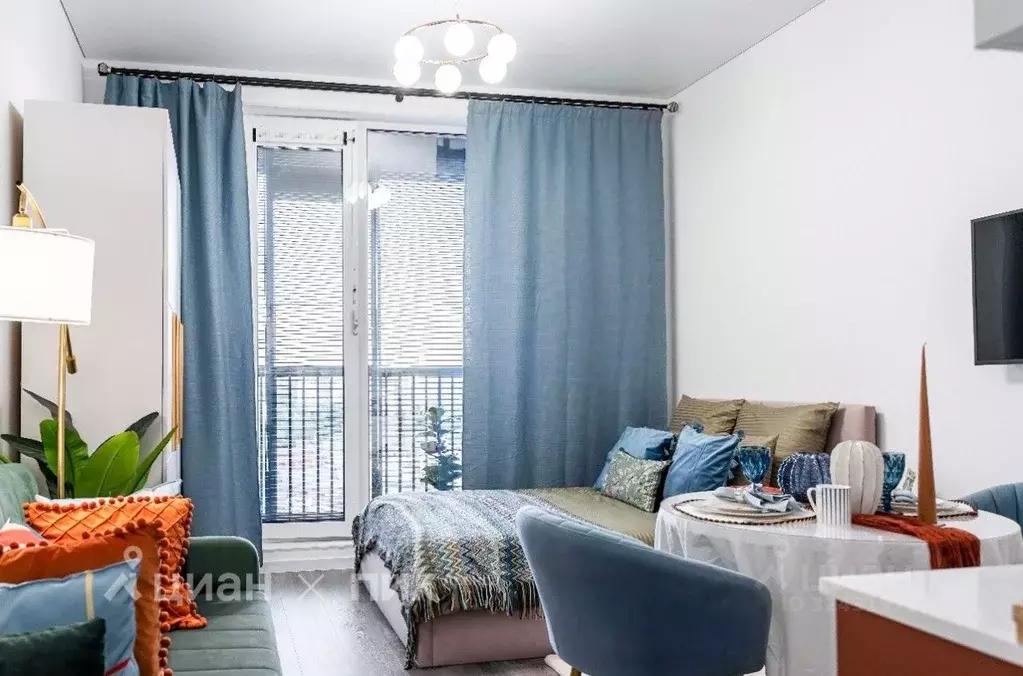 Студия Санкт-Петербург Уральская ул., 23 (25.0 м) - Фото 1