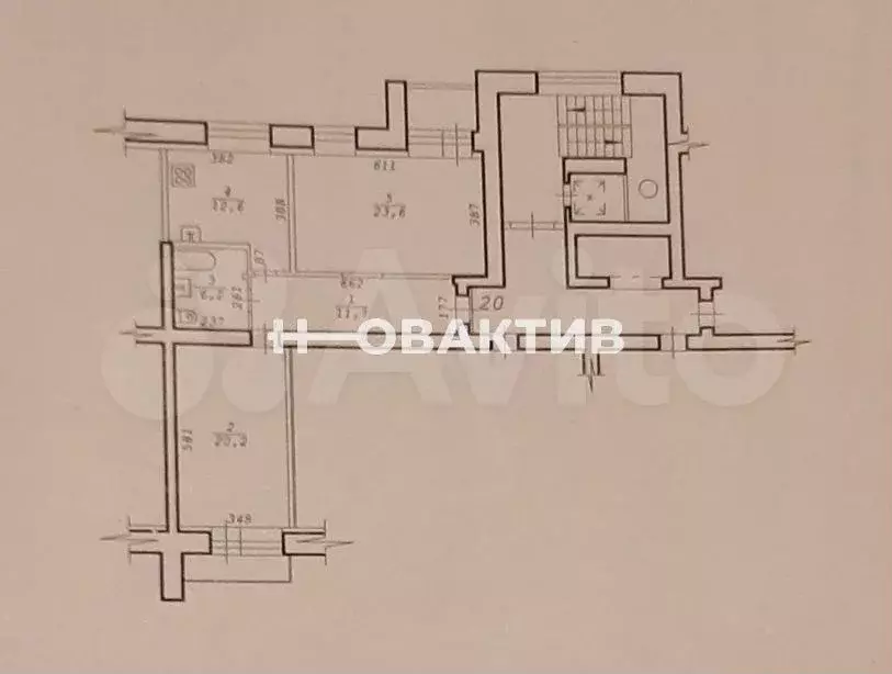 2-к. квартира, 76,6 м, 5/11 эт. - Фото 0