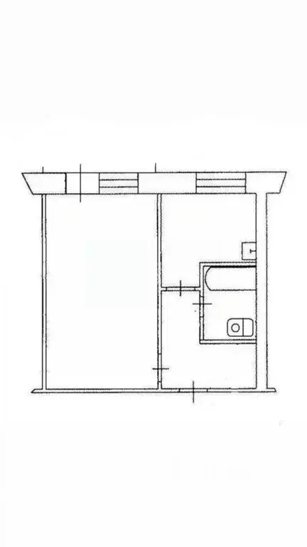 1-к кв. Иркутская область, Иркутск ул. Баумана, 226 (30.88 м) - Фото 1