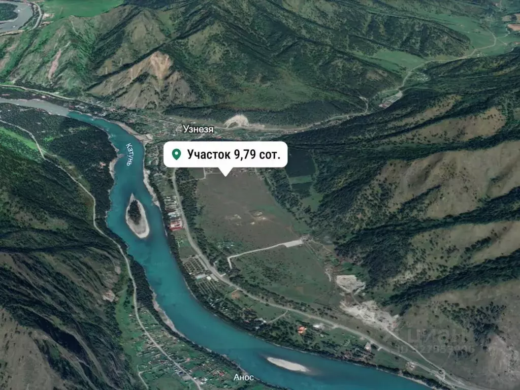 Участок в Алтай, Чемальский район, Узнезинское с/пос, с. Узнезя  (9.79 ... - Фото 2