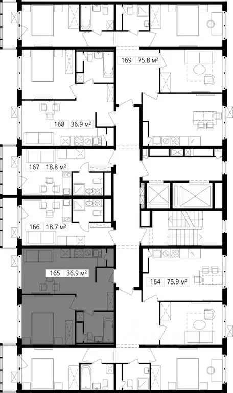 1-к кв. Московская область, Ленинский городской округ, д. Сапроново, ... - Фото 2