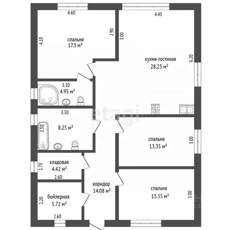 Дом в Севастополь ул. Композитора Боголепова, 47 (120 м) - Фото 2