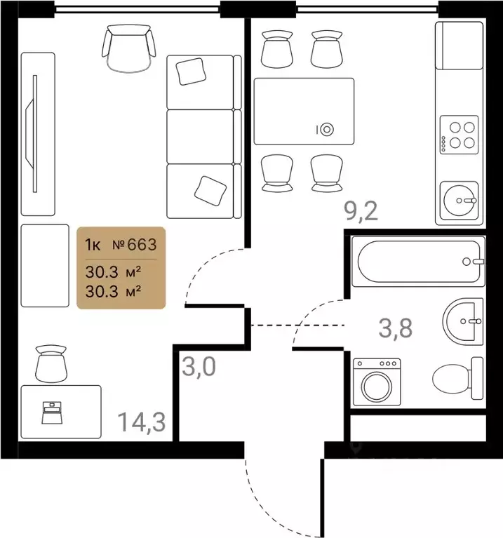 1-к кв. Московская область, Химки Лесная Коллекция жилой комплекс, к3 ... - Фото 2