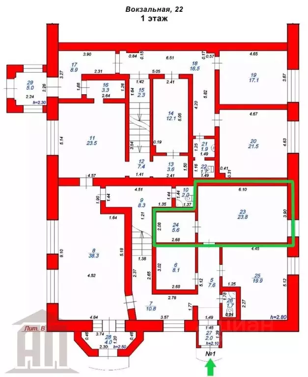 Офис в Тверская область, Тверь Вокзальная ул., 22 (29 м) - Фото 1