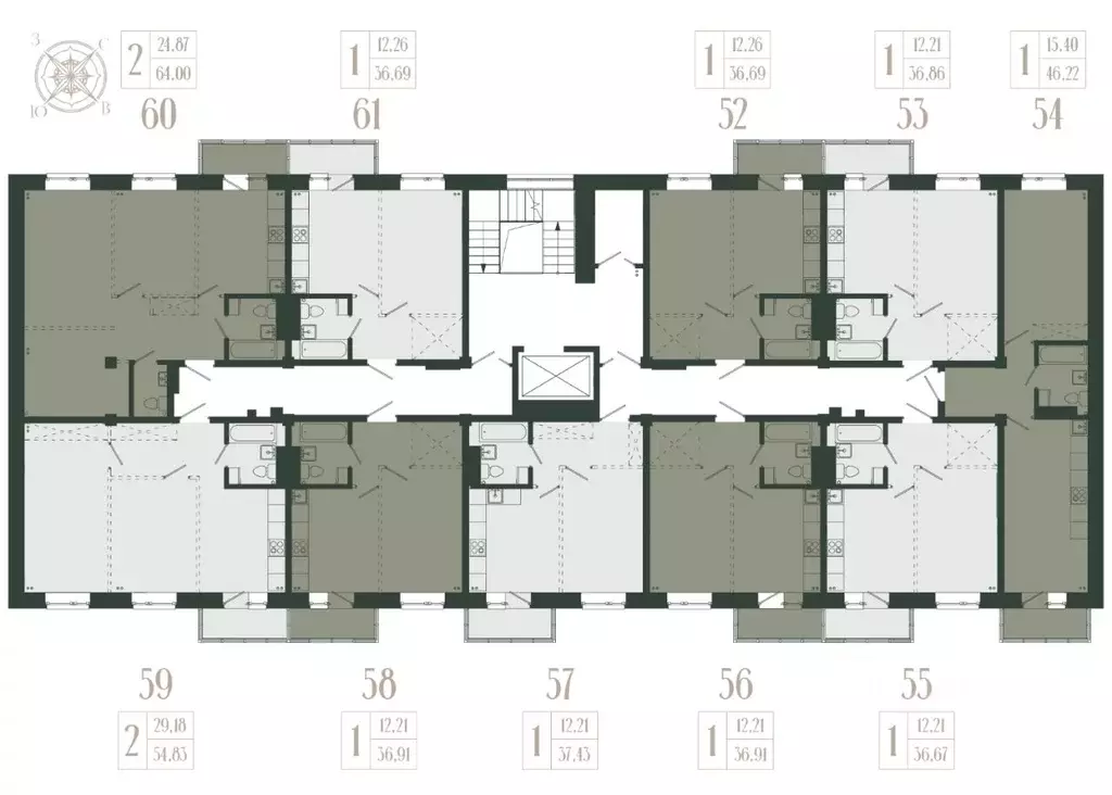 2-к кв. Иркутская область, Иркутский муниципальный округ, с. Мамоны ... - Фото 2