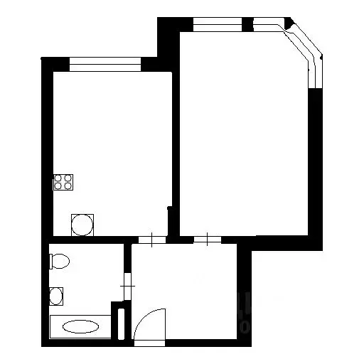 1-к кв. Санкт-Петербург пос. Парголово, Заречная ул., 45к1 (43.0 м) - Фото 2