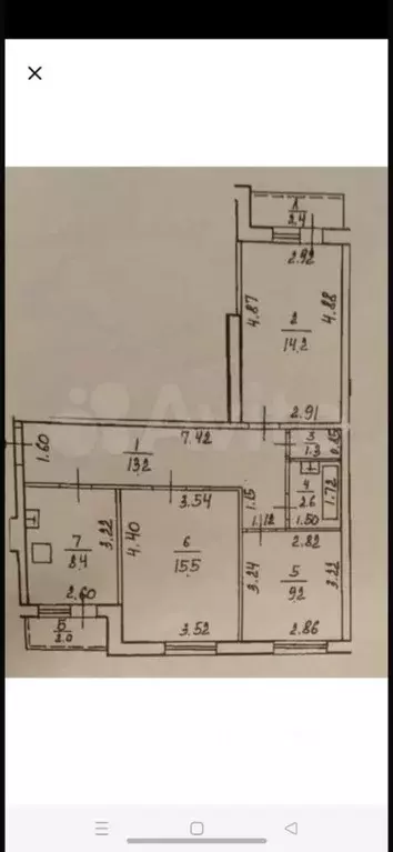 3-к кв. Башкортостан, Уфа ул. Георгия Мушникова, 17/4 (64.01 м) - Фото 1
