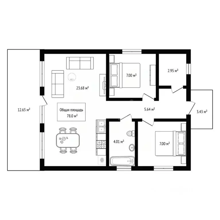 Дом в Новосибирская область, Бердск ул. Ясеневая (78 м) - Фото 1