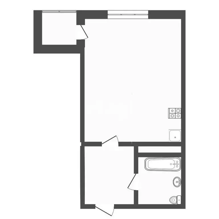 Квартира-студия: Тюмень, Таврическая улица, 9к3 (35 м) - Фото 0