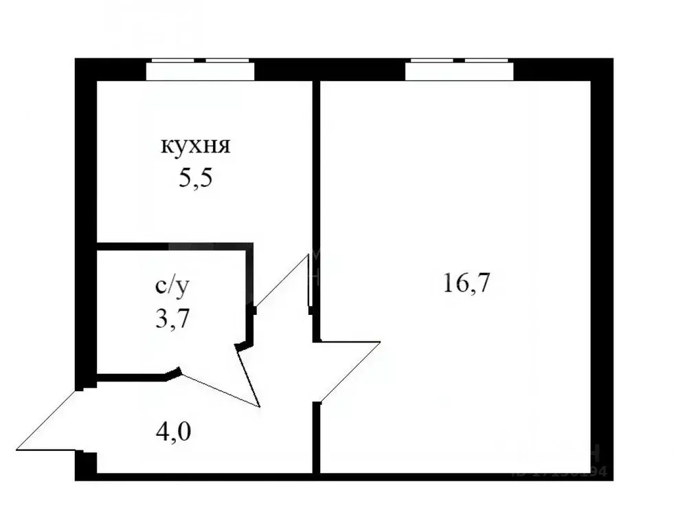 1-к кв. Тюменская область, Тюмень Олимпийская ул., 42 (30.0 м) - Фото 1