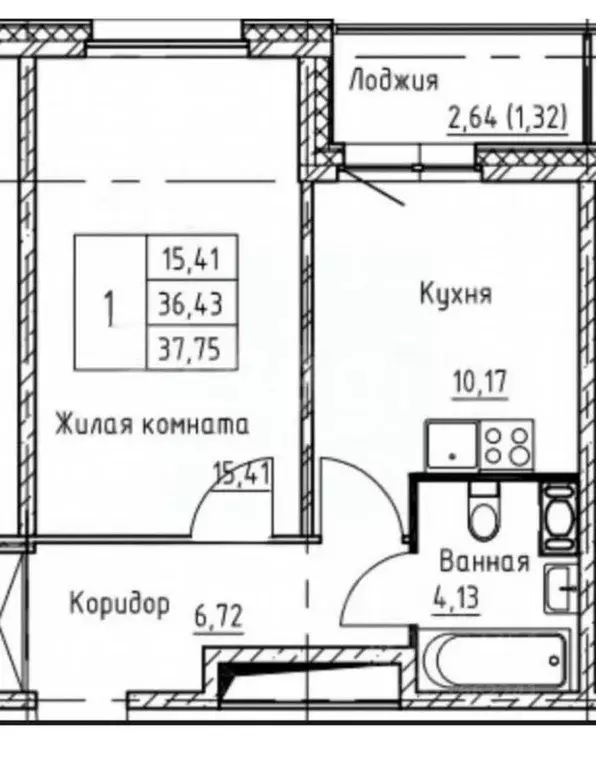 1-к кв. Санкт-Петербург бул. Головнина, 4 (39.0 м) - Фото 1