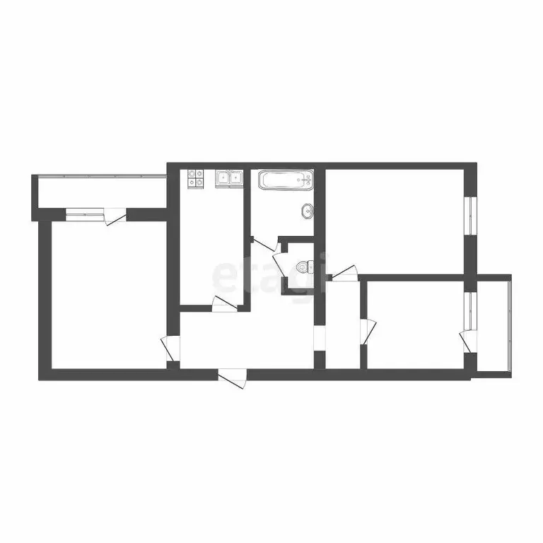 3-комнатная квартира: Тюмень, улица Попова, 7с2 (117.9 м) - Фото 1