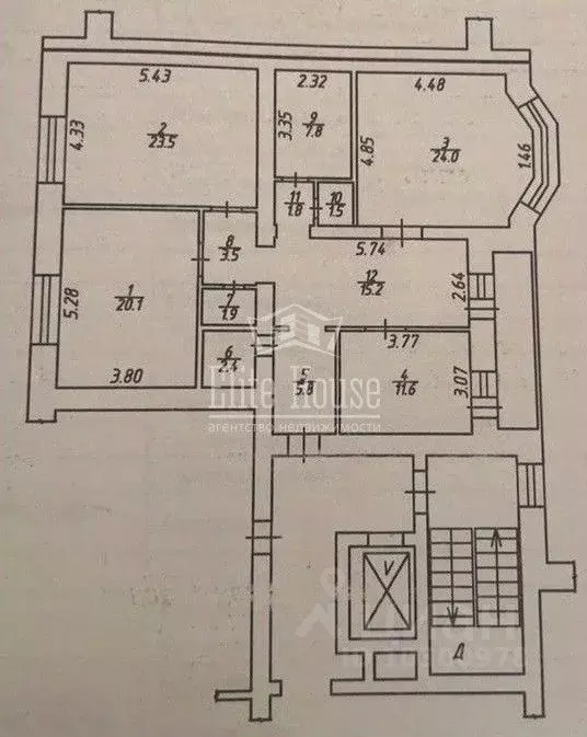 3-к кв. Калужская область, Калуга Тульская ул., 34/2 (119.1 м) - Фото 2