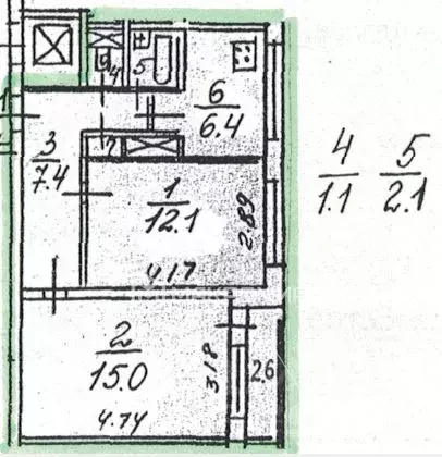 2-к кв. Санкт-Петербург Петергофское ш., 5К1 (44.4 м) - Фото 1