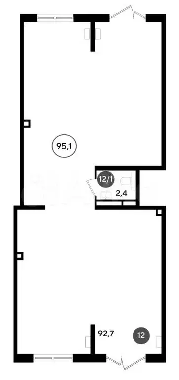 Продам офисное помещение, 95.1 м - Фото 0