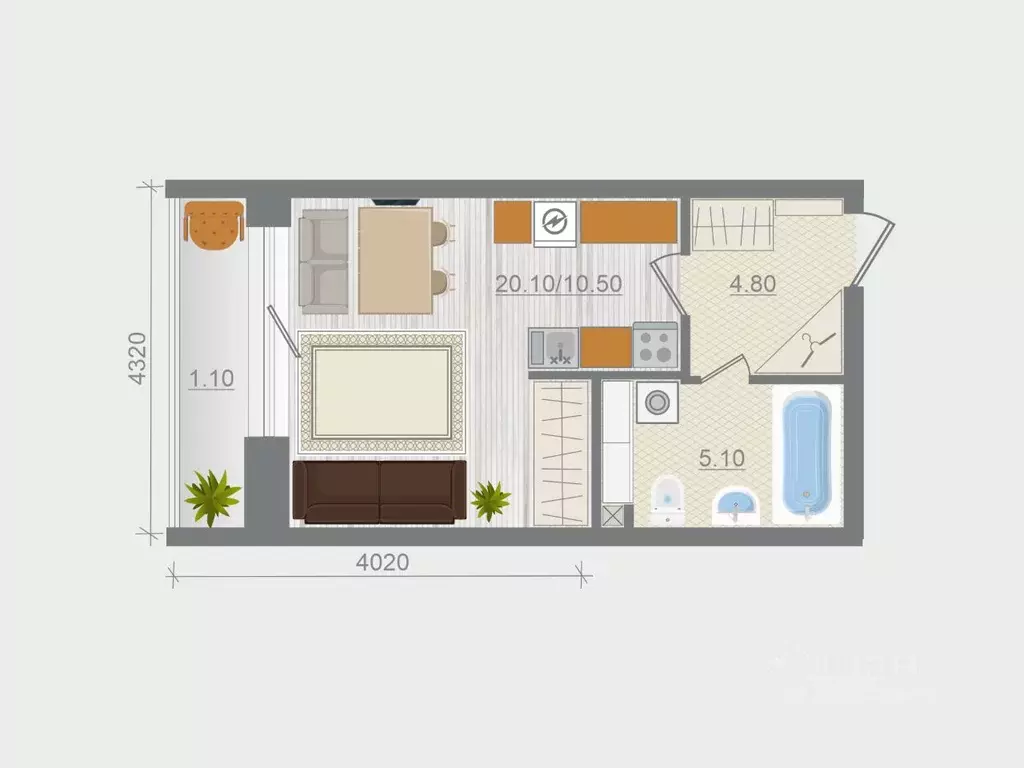 Студия Ленинградская область, Ломоносовский район, Горбунковское ... - Фото 1