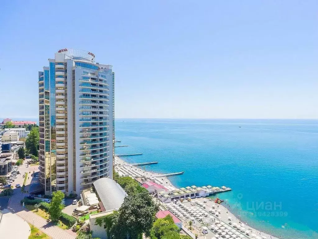 2-к кв. Краснодарский край, Сочи Центральный мкр, пер. Морской, 1к1 ... - Фото 1