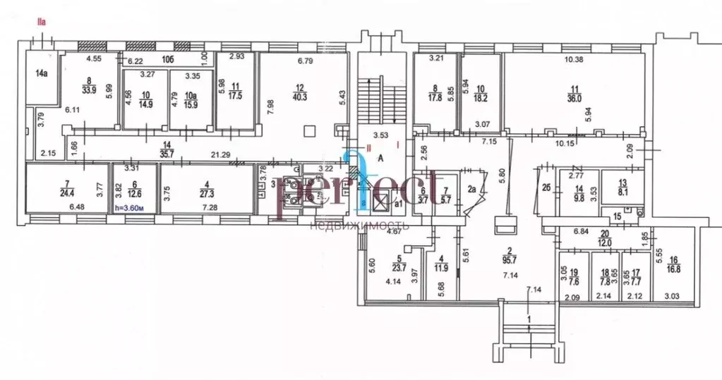 Помещение свободного назначения в Москва ул. Кржижановского, 29К5 (96 ... - Фото 1
