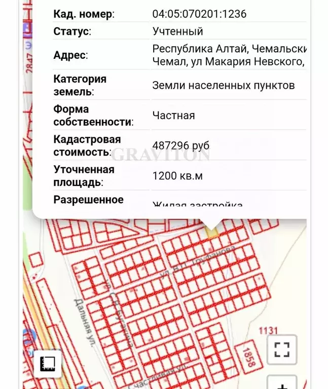 Участок в Алтай, Чемальский район, с. Чемал ул. Макария Невского, 23 ... - Фото 1