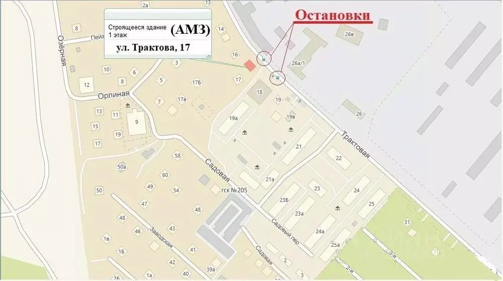 Торговая площадь в Челябинская область, Челябинск пос. АМЗ,  (130 м) - Фото 1