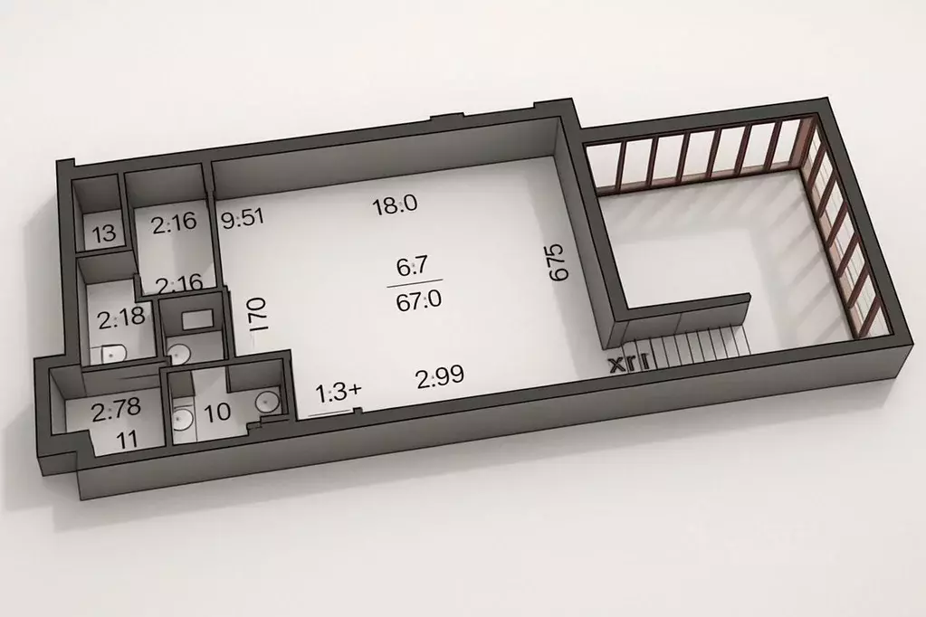 Помещение свободного назначения в Москва Мичуринский просп., 7К1 (129 ... - Фото 1