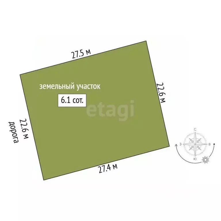 Участок в Крым, Ленинский район, с. Калиновка ул. Горького (6.12 сот.) - Фото 2