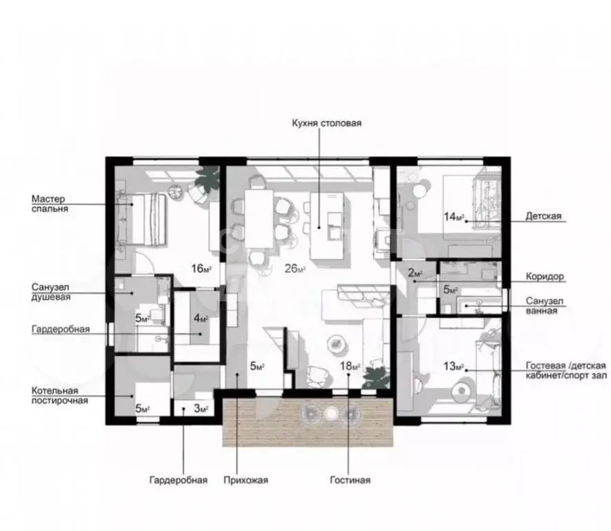 Дом в Липецкая область, Липецкий муниципальный округ, с. Елецкое  (123 ... - Фото 2