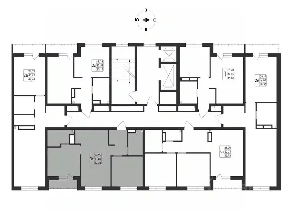 3-к кв. Воронежская область, Воронеж Первое Мая мкр, Май жилой ... - Фото 2