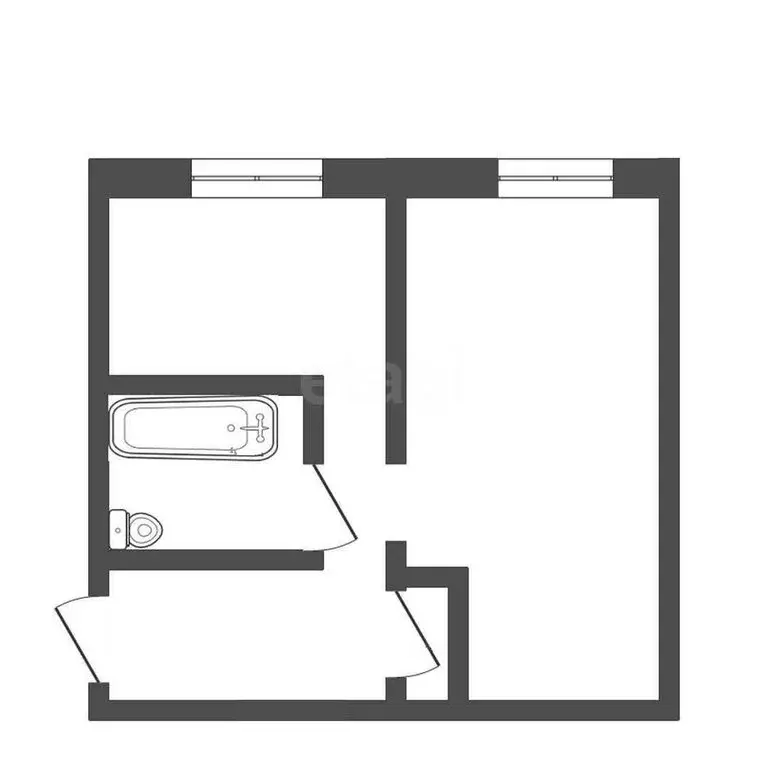 1-комнатная квартира: Юрга, Московская улица, 50 (30.6 м) - Фото 1