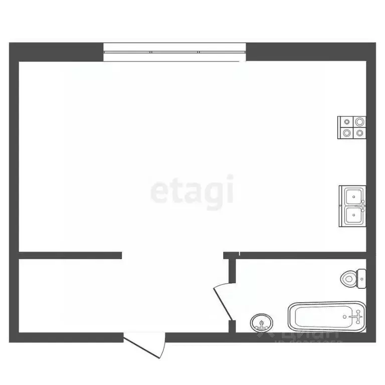 Студия Ставропольский край, Кисловодск ул. Кирова (55.0 м) - Фото 2