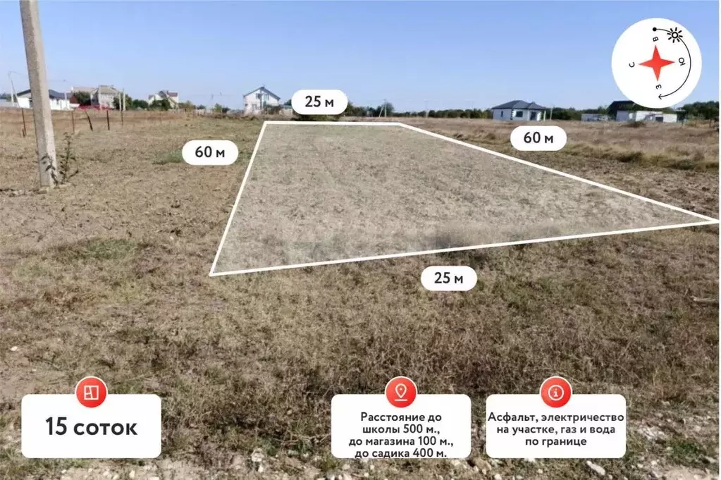 Участок в Краснодарский край, Темрюкский район, Новотаманское с/пос, ... - Фото 1