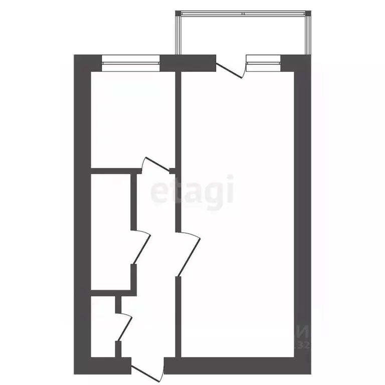 1-к кв. Челябинская область, Троицк Нагорная ул., 15А (36.0 м) - Фото 2