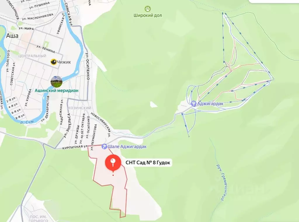 Участок в Челябинская область, Аша Сад № 8 Гудок СНТ,  (8.0 сот.) - Фото 1