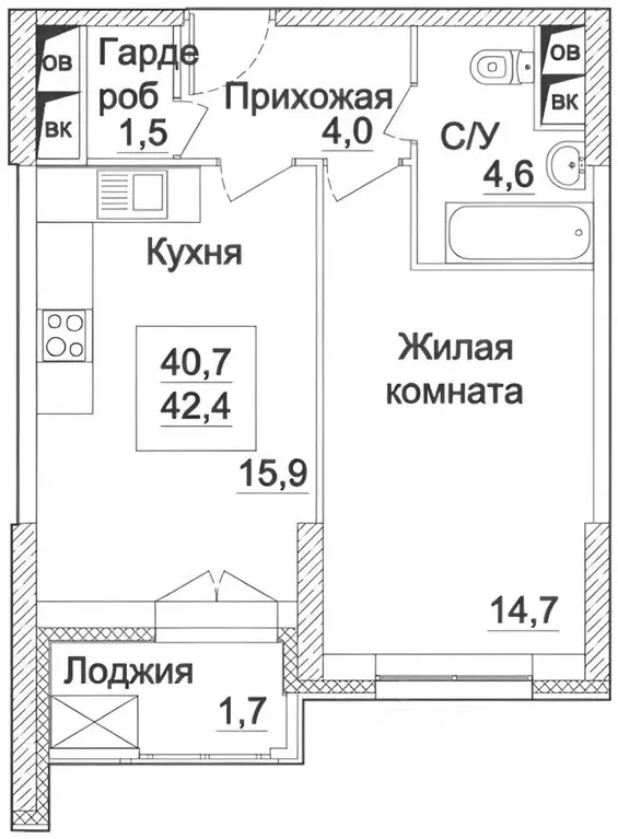 1-к кв. Москва Хорошевское ш., 25Ак3 (41.3 м) - Фото 2