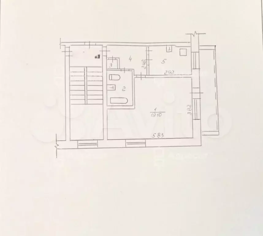 1-к. квартира, 35,7 м, 3/5 эт. - Фото 0