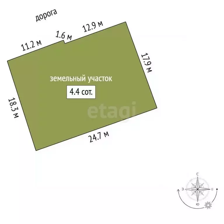 Участок в Саратовская область, Балашов ул. Тараканова, 16 (2.5 сот.) - Фото 1