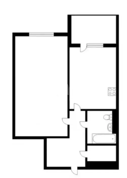 1-комнатная квартира: Новоалтайск, Октябрьская улица, 25А (37.7 м) - Фото 1