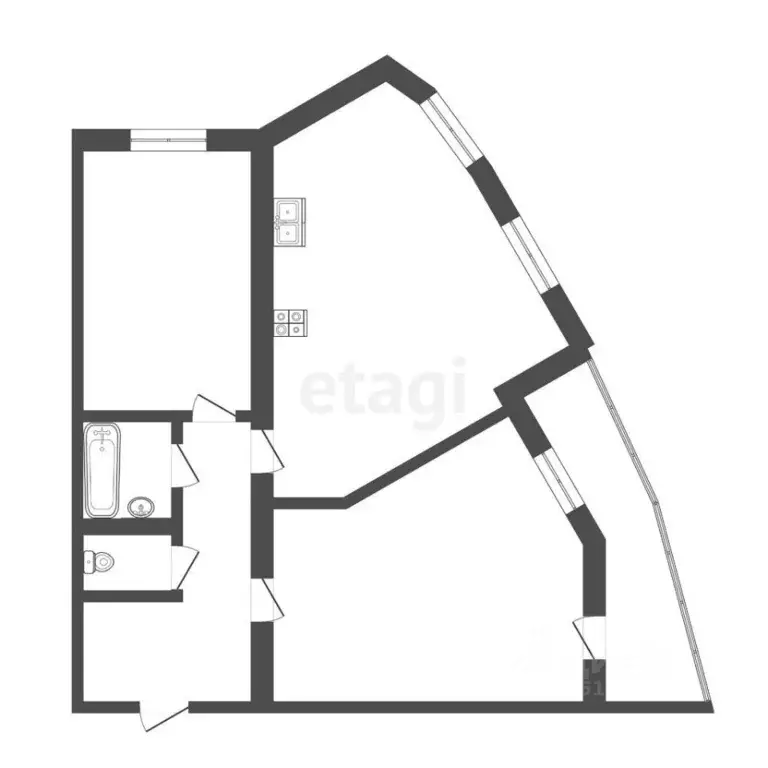 2-к кв. Мордовия, Саранск ул. Кочкуровская, 7 (67.9 м) - Фото 1