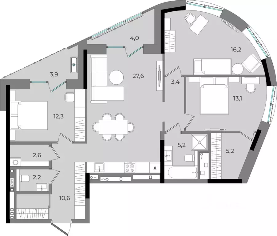 3-к кв. Удмуртия, Ижевск Северо-Западный жилрайон, 2-й мкр, Новый ... - Фото 1