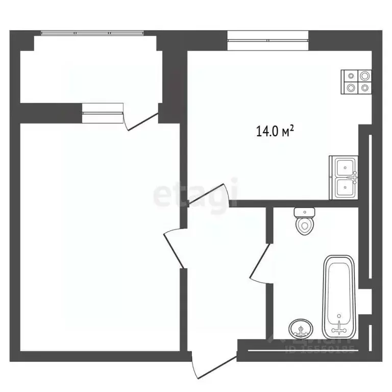 1-к кв. Самарская область, Самара Артемовская ул., 20 (42.0 м) - Фото 2