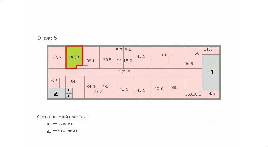 Офис в Санкт-Петербург Светлановский просп., 2 (19 м) - Фото 1