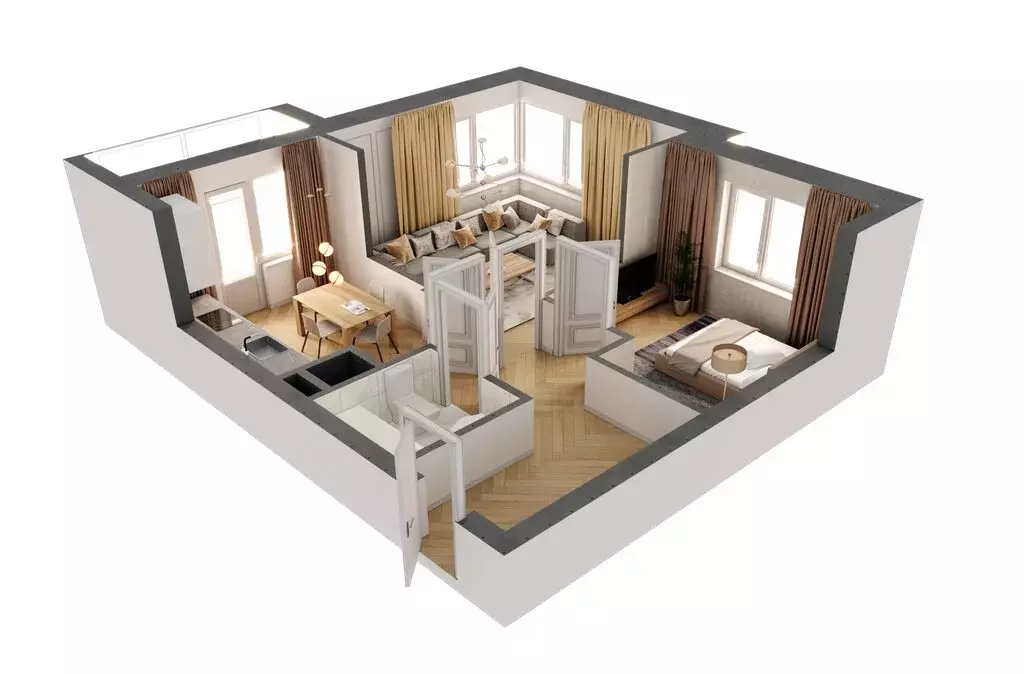 2-комнатная квартира: Казань, ЖК Мечта, 5 (53.17 м) - Фото 2