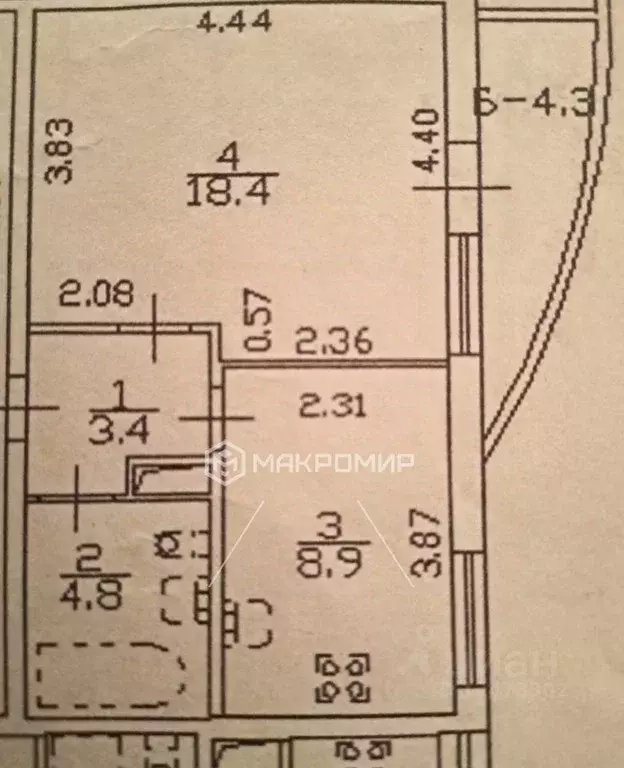1-к кв. Санкт-Петербург Краснопутиловская ул., 111 (35.5 м) - Фото 2