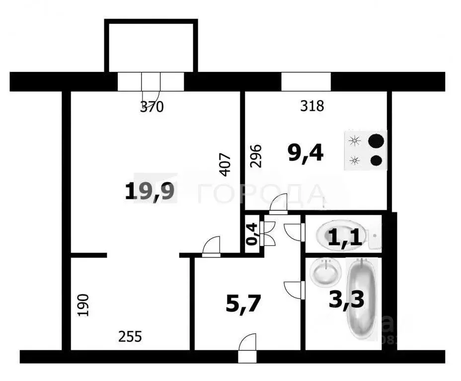 1-к кв. Новосибирская область, Новосибирск ул. Александра Невского, 6 ... - Фото 2